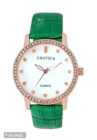 Exotica Fashions Analogue White Dial Women's Watch-thumb0