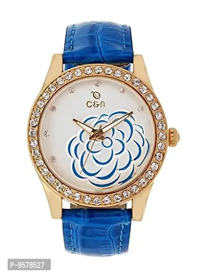 C.N. Chappin & Nellson Analogue Blue Dial Women's Watch-thumb0