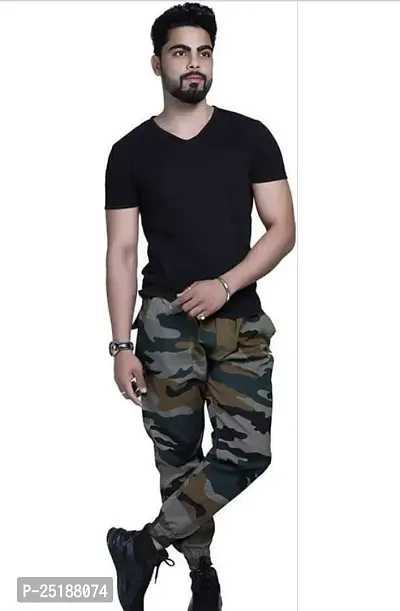 Star4well Cargo Joggers for Men Cotton Blend Regular Fit-thumb3