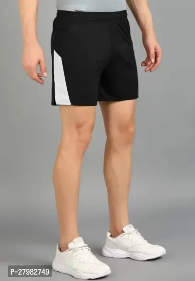 Classic Cotton Blend Solid Shorts For Men-thumb0