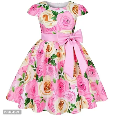 Niren Enterprise 2-10 Years Flower Girls Dresses Kids Formal Floral Dress