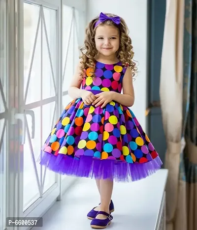 Multicolor Dotted Frock-thumb0