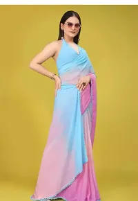 Classic Georgette Saree with Blouse piece for women-thumb3