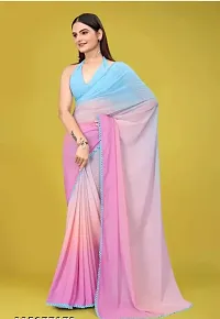 Classic Georgette Saree with Blouse piece for women-thumb1