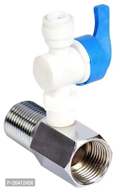 RO BULK Head In-Out Cabinet Body Connector Suited for all type of plastic cabinet Models 1.4 inch - 2 Pieces Food Grade Plastic-thumb0