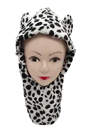 Leopard Style Fancy Full Cap White Black Dotted, Golden Brown Dotted-thumb2