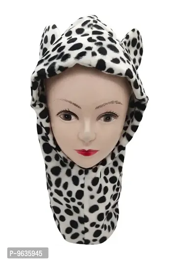 Leopard Style Fancy Full Cap White Black Dotted, Golden Brown Dotted-thumb3
