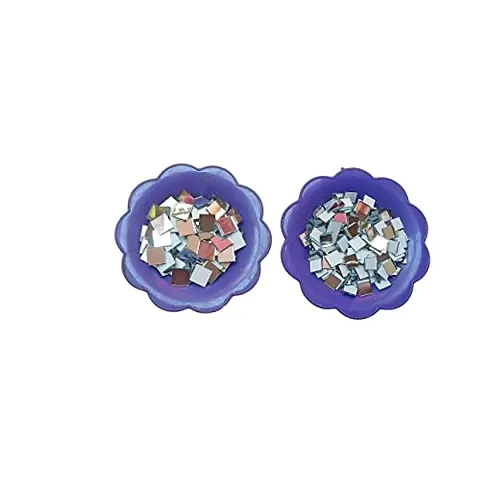 Dulhan Plaza, Square Mirror Glass Beads for Embroidery Work Jewellery Making Art Craft