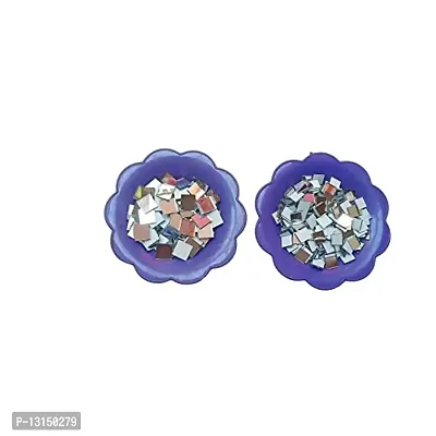 Dulhan Plaza, Round Mirror Glass Beads for Embroidery Work Jewellery Making Art Craft 10 mm (7 mm, 500)