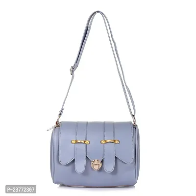 aaifa Sling Crossbody Bag for Girls and Women Made with Durable Vegan Leather Material Carefully Handcrafted Zip Closure Adjustable and Detachable Straps (Lavender)