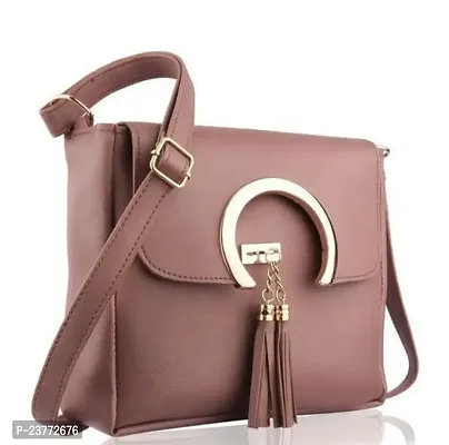 aaifa Casual Trendy Shoulder Crossbody  Side Sling Adjustable strap Classic Dailyuse Sling bag For Women Size Medium with Pink Colour