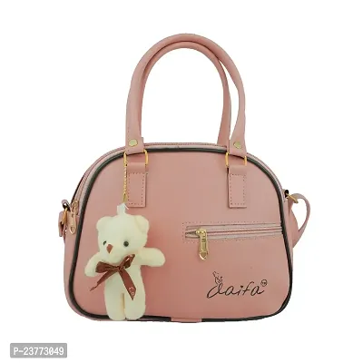 aaifa PU Leather sling Handbag Office Bag Shoulder Handbag Stylish Girls And Women Sling Bag ||Sling Teddy Keychain Crossbody Shoulder Bag