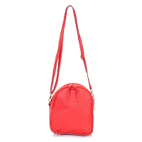 aaifa Girls Bling Sequin Mini Backpack 3-6 Years Old Sequin Backpacks Glitter Daypack Small Bag Stylish and Fancy Purse/Travel/Korean Bag| Cartoon Crossbody Shoulder Bag for Kids (Red)-thumb3