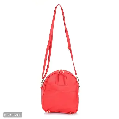 aaifa Girls Bling Sequin Mini Backpack 3-6 Years Old Sequin Backpacks Glitter Daypack Small Bag Stylish and Fancy Purse/Travel/Korean Bag| Cartoon Crossbody Shoulder Bag for Kids (Red)-thumb4