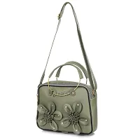 aaifa Combo Sling Bag for Women Girls, Western  Traditional Ladies Purse, Made with Durable Vegan Leather Material with Shoulder Cross Body Bag,Handbag (Pack of 2) (Black/Olive)-thumb3