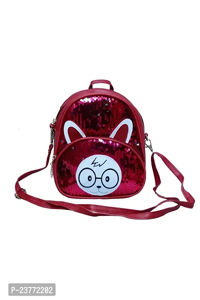 aaifa Girls Sling Sequin Mini Backpack || Backpacks for Girls || Mehroom Glitter Daypack Small Bag| Backpack Crossbody Shoulder Bag for Kids girls