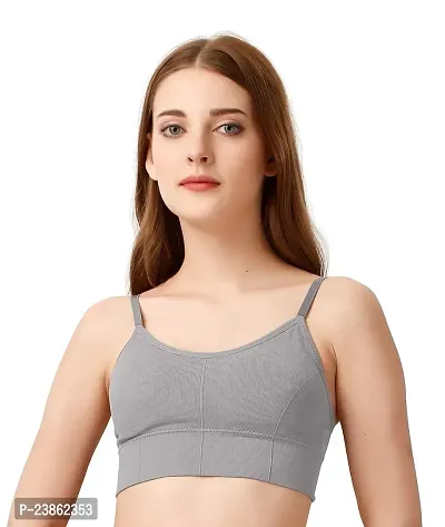 Sports Bras for Womens Cami Bra Wirefree Removable Pads Lightly Padded-thumb0
