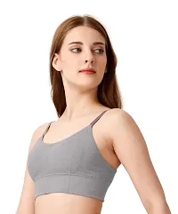 Sports Bras for Womens Cami Bra Wirefree Removable Pads Lightly Padded-thumb1