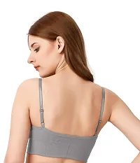 Sports Bras for Womens Cami Bra Wirefree Removable Pads Lightly Padded-thumb2
