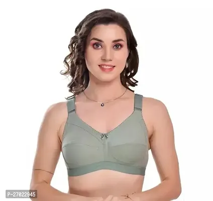 Classic Cotton Blend Solid Bras for Women-thumb0