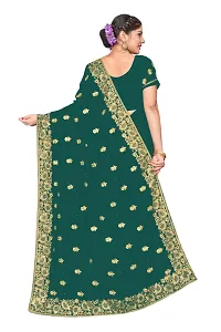 Beautiful Embroidered Georgettee Sari-thumb4