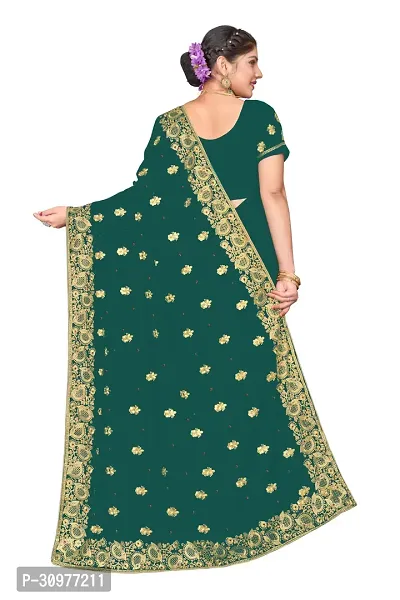 Beautiful Embroidered Georgettee Sari-thumb5