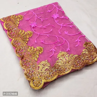 Embroidered Bollywood Net Saree