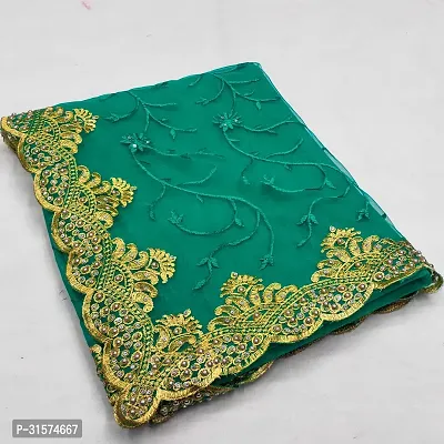 Embroidered Bollywood Net Saree-thumb0