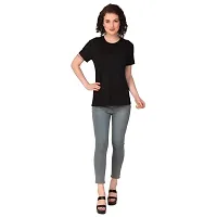 Classic Cotton Solid Tshirt for Women-thumb3