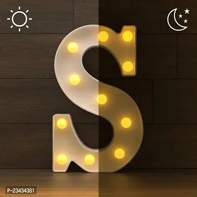 Marquee Alphabet Shaped Led Light for-Asthetic Decorations Letter Light for Romantic Gift, Diwali Decoration Item, Home Decoration, Night Light Lamp and Wall Lamp (S)