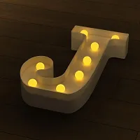 Marquee Alphabet Shaped Led Light for-Asthetic Decorations Letter Light for Romantic Gift, Diwali Decoration Item, Home Decoration, Night Light Lamp and Wall Lamp (J)-thumb3