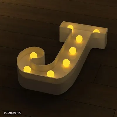 Marquee Alphabet Shaped Led Light for-Asthetic Decorations Letter Light for Romantic Gift, Diwali Decoration Item, Home Decoration, Night Light Lamp and Wall Lamp (J)-thumb4