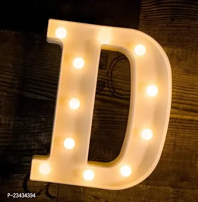 Marquee Alphabet Shaped Led Light for-Asthetic Decorations Letter Light for Romantic Gift, Diwali Decoration Item, Home Decoration, Night Light Lamp and Wall Lamp (D)