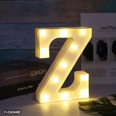 Marquee Alphabet Shaped Led Light for-Asthetic Decorations Letter Light for Romantic Gift, Diwali Decoration Item, Home Decoration, Night Light Lamp and Wall Lamp (Z)