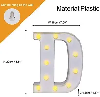 Marquee Alphabet Shaped Led Light for-Asthetic Decorations Letter Light for Romantic Gift, Diwali Decoration Item, Home Decoration, Night Light Lamp and Wall Lamp (D)-thumb1