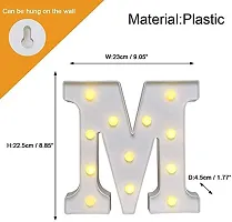 Marquee Alphabet Shaped Led Light for-Asthetic Decorations Letter Light for Romantic Gift, Diwali Decoration Item, Home Decoration, Night Light Lamp and Wall Lamp (M)-thumb1