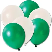 Wah!! Store Metalic Balloons (Pack of 50, White - Green) for Special Party decoratoons-thumb3