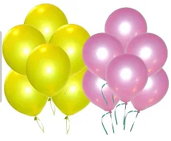 Wah!! Store Metalic Balloons (Pack of 100, Yellow- Pink) for Graduation Party Decorations-thumb1