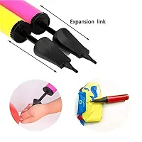 Economy Balloon Manual Hand Pump for Latex Foil, Helium Air Baloon/Airpump/Balloons Pumper (Multicolor)-thumb2