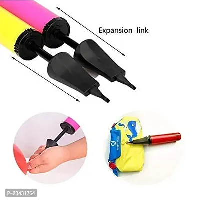 Economy Balloon Manual Hand Pump for Latex Foil, Helium Air Baloon/Airpump/Balloons Pumper (Multicolor)-thumb3