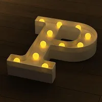 Marquee Alphabet Shaped Led Light for-Asthetic Decorations Letter Light for Romantic Gift, Diwali Decoration Item, Home Decoration, Night Light Lamp and Wall Lamp (P)-thumb2