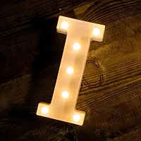 Wah!! Store 8.5 Inch I LED Golden Marquee Letter Light Sign 26 Golden Alphabet Light Up Marquee Letters Sign for Wedding Birthday Party Christmas Home Bar Decoration-thumb1