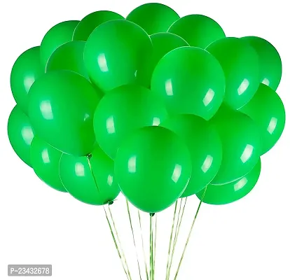 Wah!! Store MADE IN INDIA 10inch Metallic Balloons for Birthday Decoration / Anniversary Party Decoration (Green, Pack of 100)
