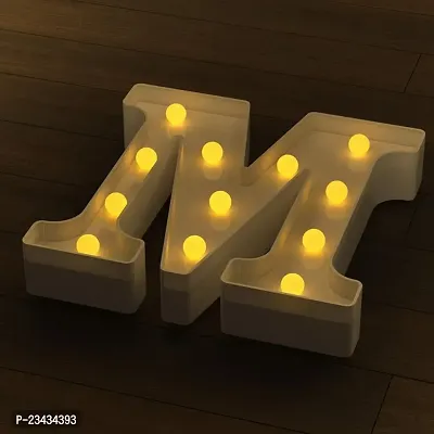 Marquee Alphabet Shaped Led Light for-Asthetic Decorations Letter Light for Romantic Gift, Diwali Decoration Item, Home Decoration, Night Light Lamp and Wall Lamp (M)-thumb5