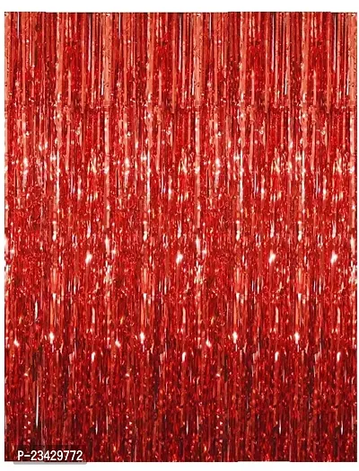 The Golden Store Products Metallic Fringe Foil Curtain 3ft ? 6ft for Birthday | Wedding | Anniversary Party Decorations-thumb0