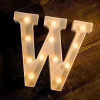 Marquee Alphabet Shaped Led Light for-Asthetic Decorations Letter Light for Romantic Gift, Diwali Decoration Item, Home Decoration, Night Light Lamp and Wall Lamp (W)-thumb1