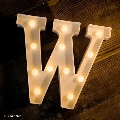 Marquee Alphabet Shaped Led Light for-Asthetic Decorations Letter Light for Romantic Gift, Diwali Decoration Item, Home Decoration, Night Light Lamp and Wall Lamp (W)-thumb2