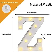 Marquee Alphabet Shaped Led Light for-Asthetic Decorations Letter Light for Romantic Gift, Diwali Decoration Item, Home Decoration, Night Light Lamp and Wall Lamp (Z)-thumb4