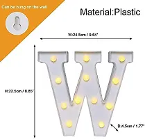 Marquee Alphabet Shaped Led Light for-Asthetic Decorations Letter Light for Romantic Gift, Diwali Decoration Item, Home Decoration, Night Light Lamp and Wall Lamp (W)-thumb4