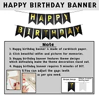 Wah!! Store Happy Birthday Banner Decorations Kit - 34 Pcs Set for Boys Husband Men Boyfriend Balloons Decoration Items Combo Kit with Metallic Balloons and Foil Curtain-thumb2
